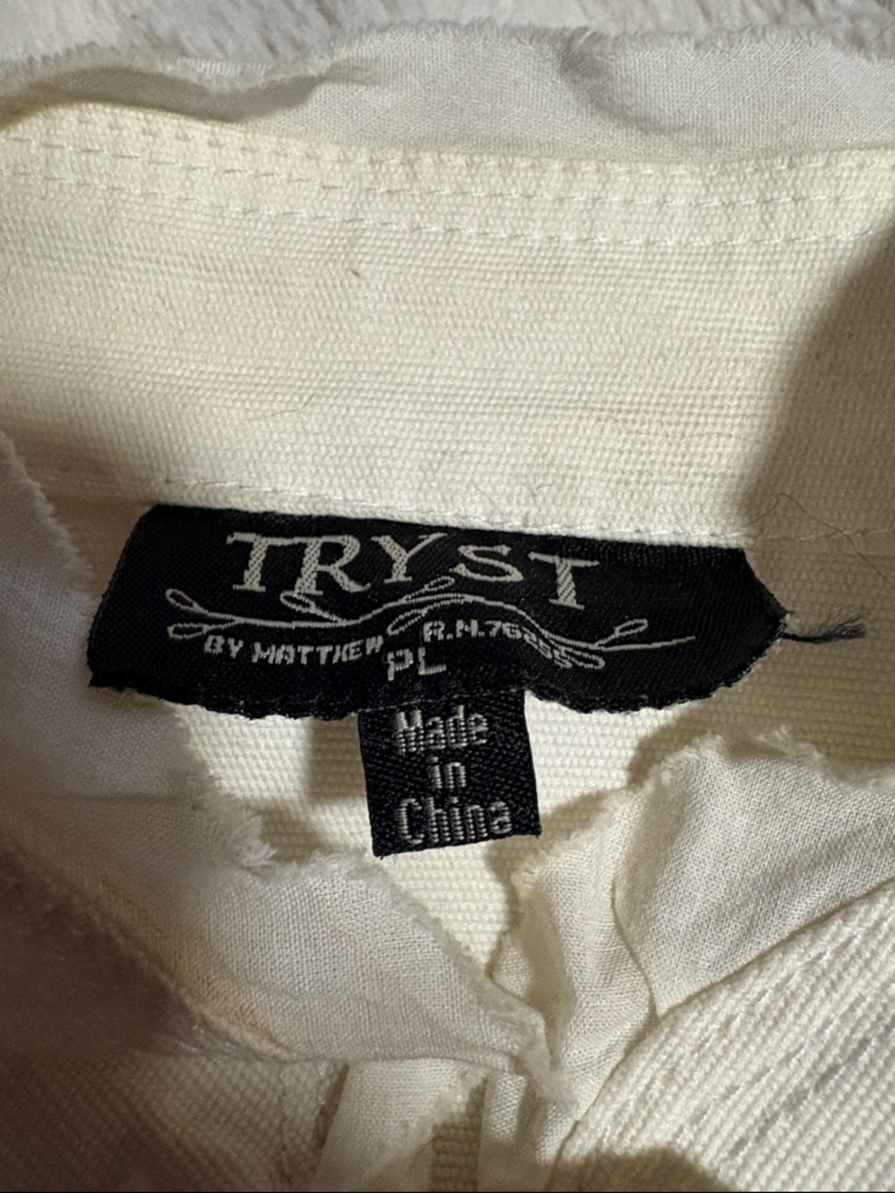 Tryst Cream Button-Front Jean Jacket - Picture 2 of 4